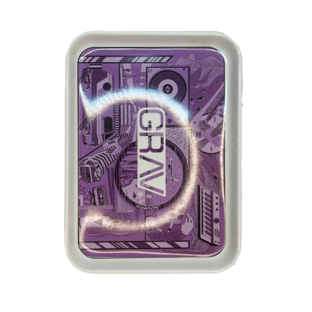 Grav labs Metal Rolling Tray – Purple Holographic Edition