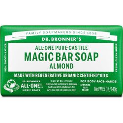 Dr. Bronner’s  Jabón puro de castilla en barra aroma Almendra