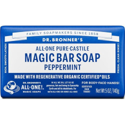 Dr. Bronner’s   jabón puro de castilla en barra Menta