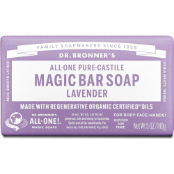 Dr. Bronner’s Jabón puro de castilla en barra aroma Lavanda