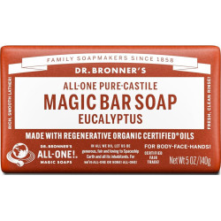 Dr. Bronner’s Jabón puro de castilla en barra aroma Eucalipto