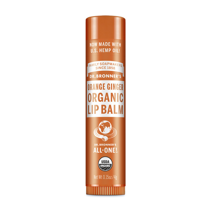 Dr. Bronner’s Bálsamo Labial Orgánico de Naranja Jengibre